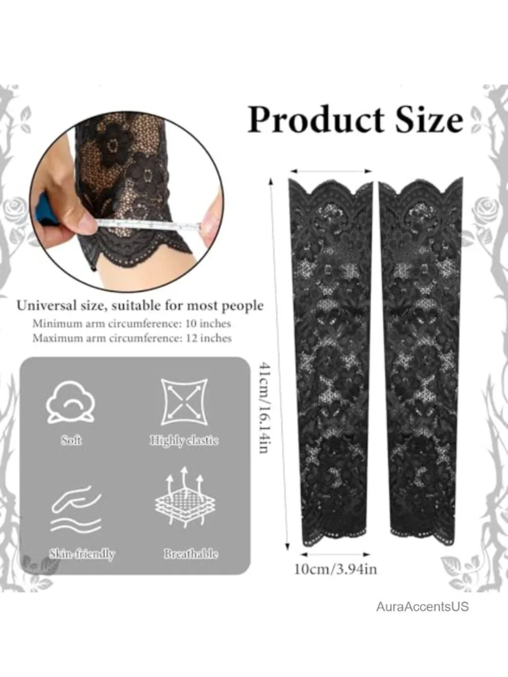 Vintage Lace Fingerless Gloves, Floral Knit Arm Warmers, Bridal & Opera Gloves